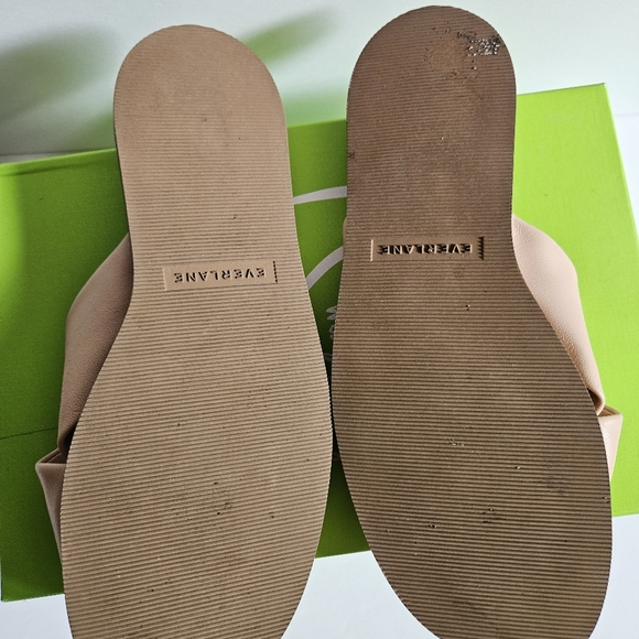Everlane Baby pink leather slides, size 8 - Picture 6 of 7